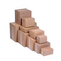 Afbeelding Bruine Amerikaanse vouwdoos voor vierkant (300×300×300 mm)