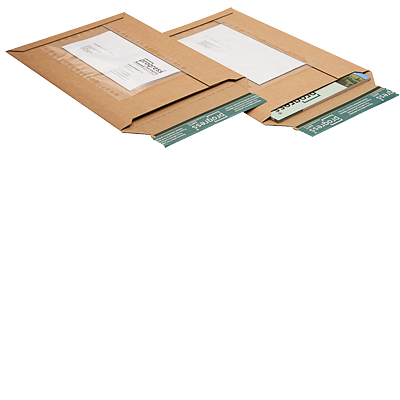 Afbeelding Verzendenvelop karton met adreshoes<em>Envelop</em>