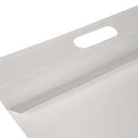 Afbeelding Papieren verzendtassen met handgreep – Wit 