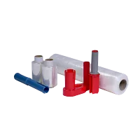 Afbeelding Wikkelfolie Compleet pakket: Standaard (1 rol rekfolie 17 micron + dispenser & 2 rollen bundelfolie + dispenser)