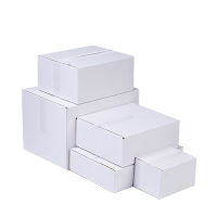 Afbeelding Witte Amerikaanse vouwdoos Vierkant (230×230×150 mm)
