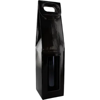 Draagkarton - Luxe - 1 fles – Zwart