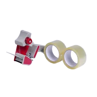 Afbeelding Tape pakket: 2 rollen PP acryltape + dispenser