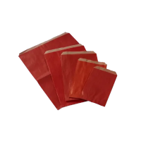Afbeelding Cadeauzakjes kraft bordeauxrood