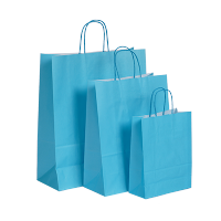 Afbeelding Basic papieren tassen - blauw