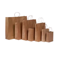 Afbeelding Basis papieren tassen deluxe - bruin