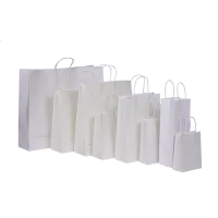 Afbeelding Basic papieren tassen deluxe - wit