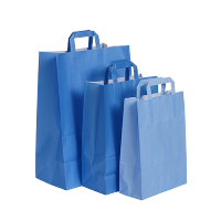 Afbeelding Budget papieren tassen - blauw