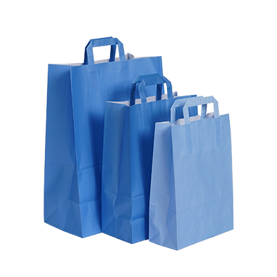 Papieren tas budget blauw vanaf 0 32 per stuk Tupak