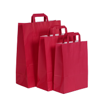 Afbeelding Budget papieren tassen - roze