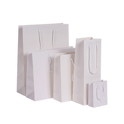 Draagtas Luxe papieren tassen - Glanzend – Wit 1