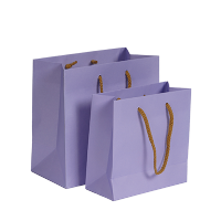 Afbeelding Luxe papieren kraft tassen - lila paars