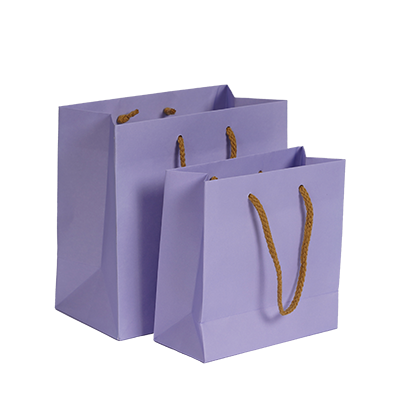 Draagtas Luxe papieren kraft tassen - lila paars 1