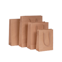 Afbeelding Luxe papieren kraft tassen - bruin