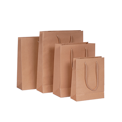 Draagtas Luxe papieren kraft tassen - bruin 1