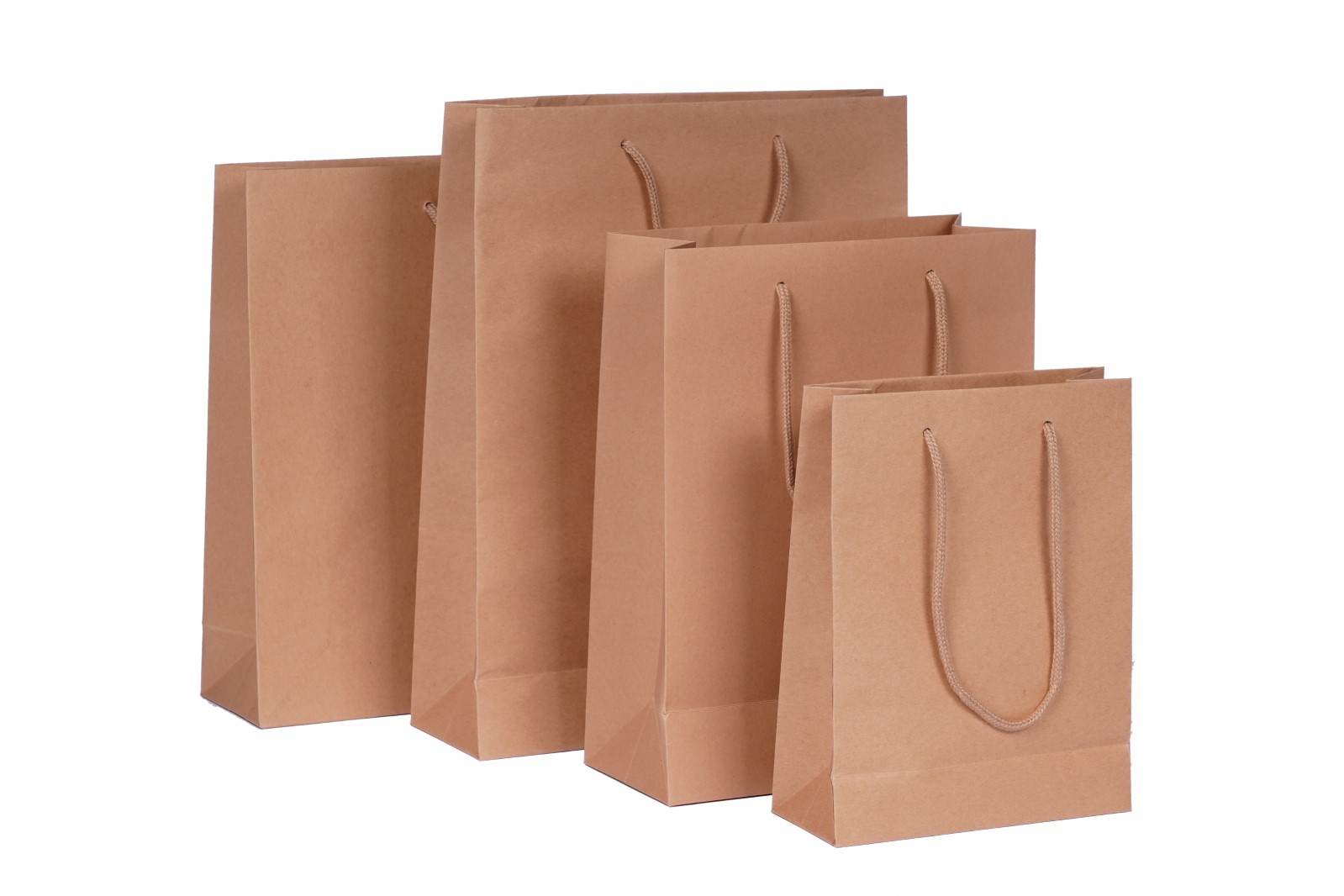 Papieren tas - Bruin - Luxe Vanaf € per stuk | 4 maten | Tupak