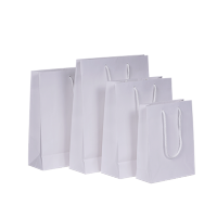 Afbeelding Luxe papieren kraft tassen - wit