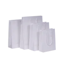 Afbeelding Luxe papieren kraft tassen - wit