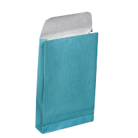 Afbeelding Papieren geschenkzakjes met klepsluiting – Blauw