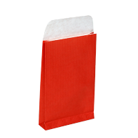 Afbeelding Papieren geschenkzakjes met klepsluiting – Rood