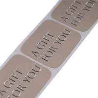 Afbeelding Stickers  – A gift for you - zilver