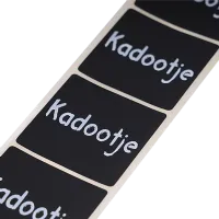 Afbeelding Stickers – Kadootje - zwart