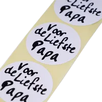 Afbeelding Stickers - Voor de liefste papa - wit