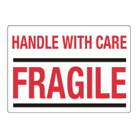 Afbeelding Handle with care fragile stickers 70x100mm
