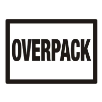 Afbeelding Overpack stickers 105x74mm